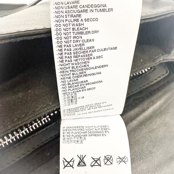 Just Cavalli Black Leather Studded Over The Shoulder Crossbody Tote Purse MINT - Picture 7 of 9